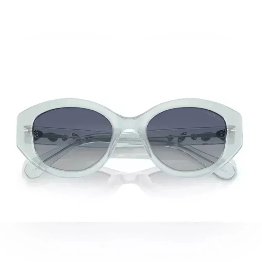 NWT Swarovski *Lt Blue Opal* Sunglasses, Gradient SK6005 W/Case